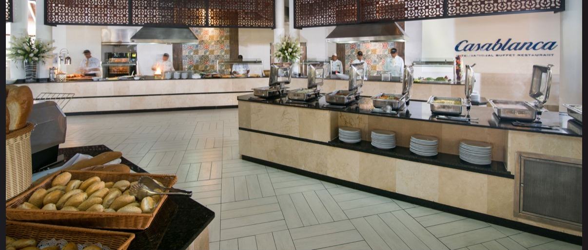 Casablanca buffet dining room
